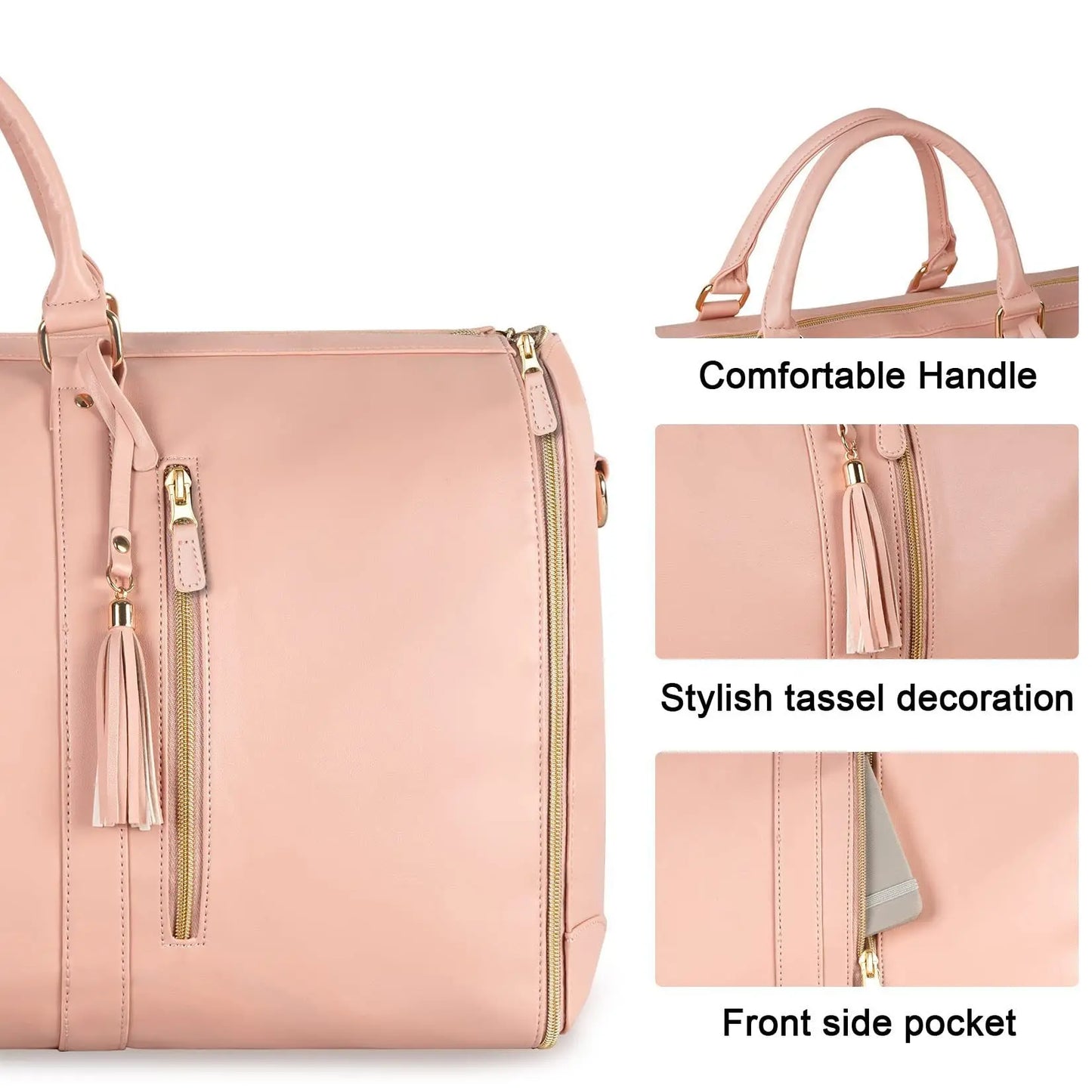 Large Capacity Travel Duffle Bag Women's Handbag Folding Suit Bag Waterproof Clothes Totes - Vincent
