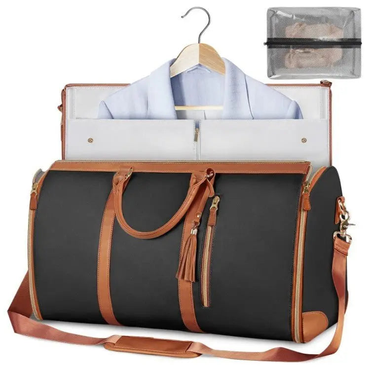 Large Capacity Travel Duffle Bag Women's Handbag Folding Suit Bag Waterproof Clothes Totes - Vincent