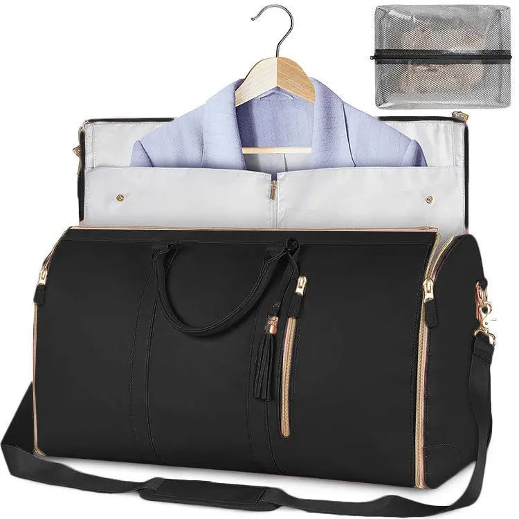 Large Capacity Travel Duffle Bag Women's Handbag Folding Suit Bag Waterproof Clothes Totes - Vincent