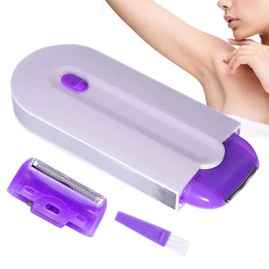 2-In-1 Epilator Women Painless Touch Facial Body Hair Removal Depilator Shaver