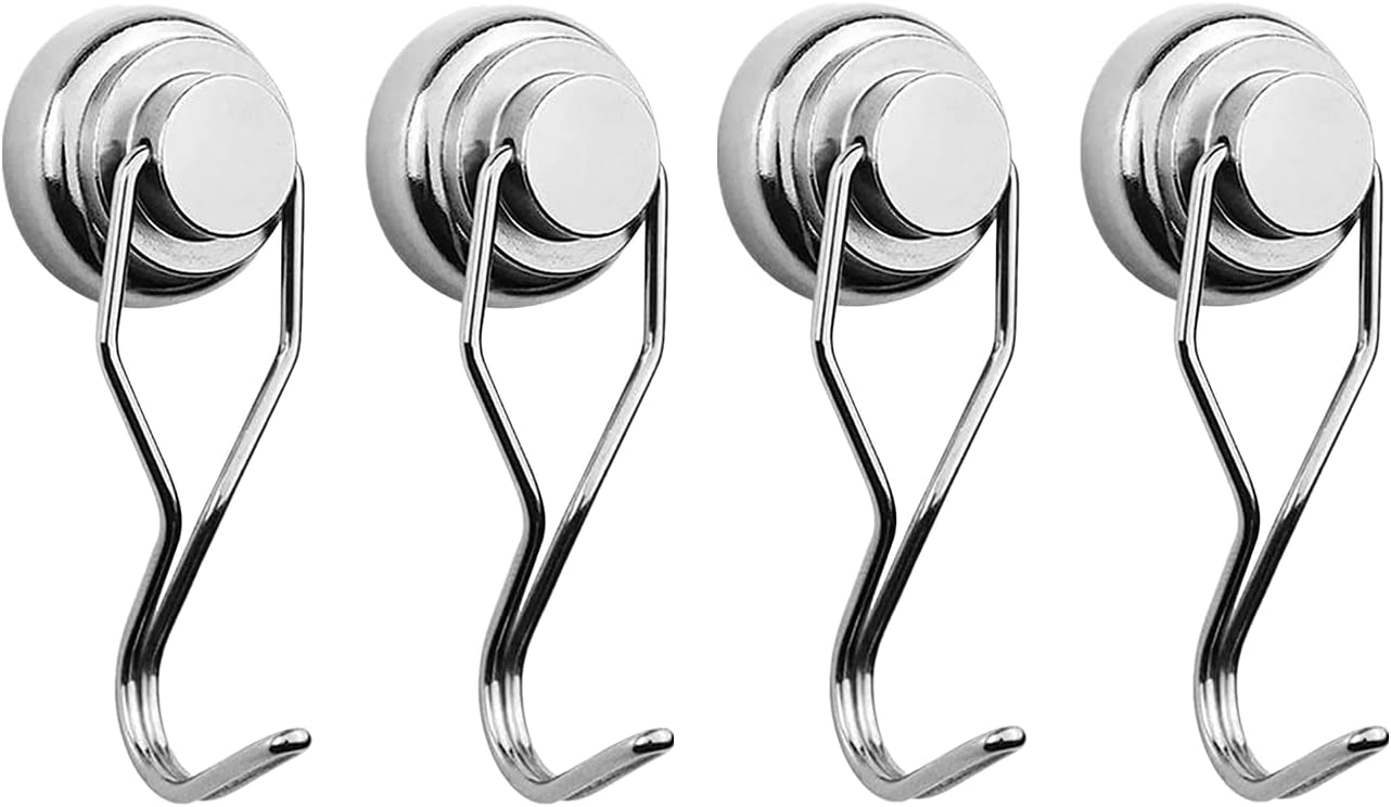4/8 Pcs Magnetic Hooks,Heavy Duty 30LBS Hometeczone