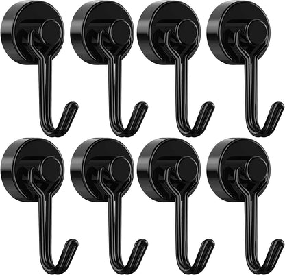 4/8 Pcs Magnetic Hooks,Heavy Duty 30LBS Hometeczone
