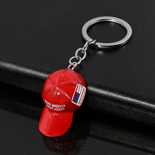 Men's Red Hat Hip Hop Keychain Vincent