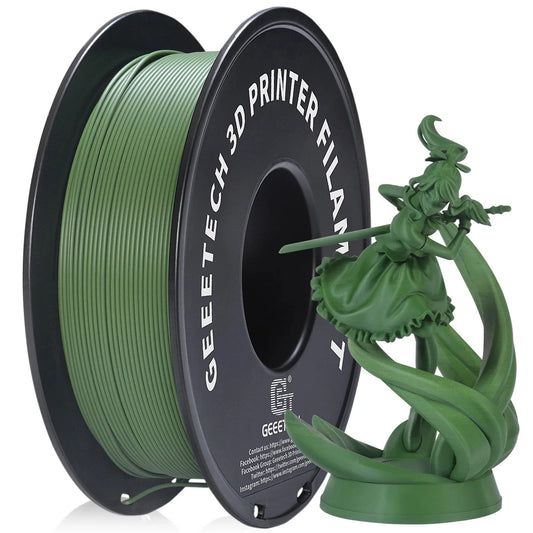 Geeetech Matte Filament PLA 1.75mm 1kg Spool (2.2lbs), 3d printer Material polylactic acid,  frosted texture, Vacuum packaging Zenith Intercontinental