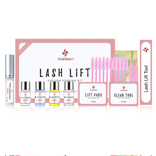 ICONSIGN Upgrade Version Lash Lift Kit Lifting Eyelashes Lasting 6-8 Weeks Lash Perm Eyelash Enhancer Makeup Tools Vincent