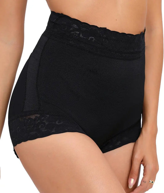 2 Pack Tummy Control Underwear For Women High Waisted Butt Lifting Panties Lace Breathable Comfortable Briefs Vincent