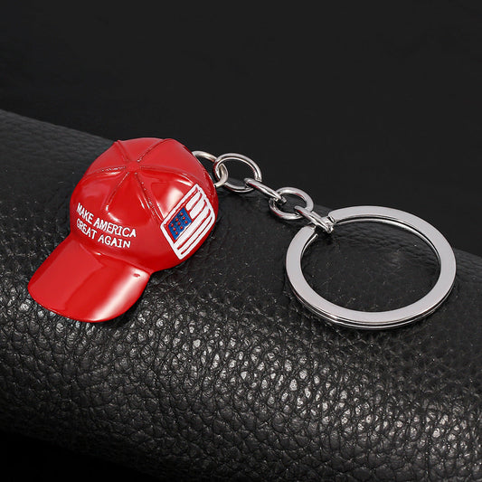 Men's Red Hat Hip Hop Keychain Vincent