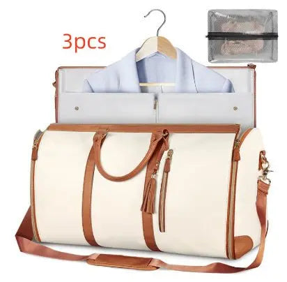 Large Capacity Travel Duffle Bag Women's Handbag Folding Suit Bag Waterproof Clothes Totes - Vincent