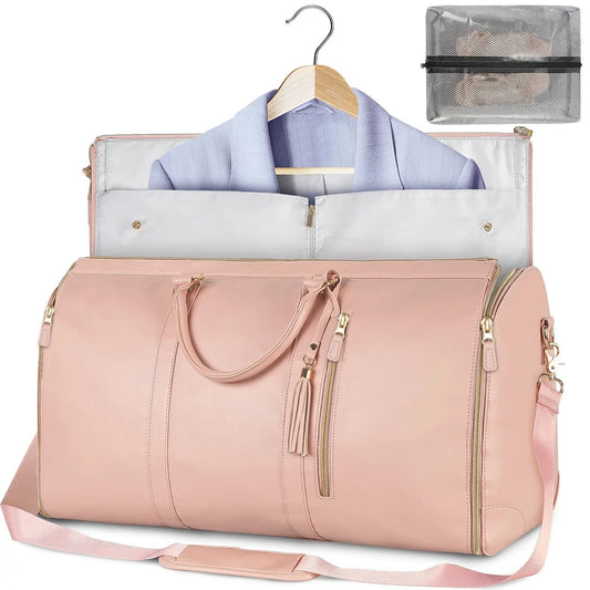 Large Capacity Travel Duffle Bag Women's Handbag Folding Suit Bag Waterproof Clothes Totes - Vincent